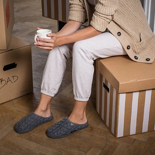 Giesswein Mädchen Und Jungen Hausschuhe/Clogs Geschlossene Hausschuhe - Grau 7 Giesswein Mädchen Und Jungen Hausschuhe/Clogs Geschlossene Hausschuhe - Grau – Bild 7