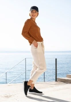 Giesswein MERINO WOOL KNIT WOMEN - Sneaker Low - Black White