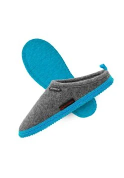 Giesswein WOOLPOPS - Hausschuh - Hellgrau Türkis -Angebote Giesswein Store ddf0638610c44ea5b34aa739ec491eec