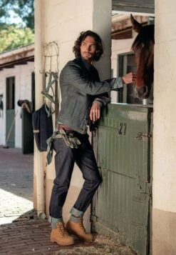 Giesswein LEATHER MERINO BOOT - Schnürstiefelette - Camel